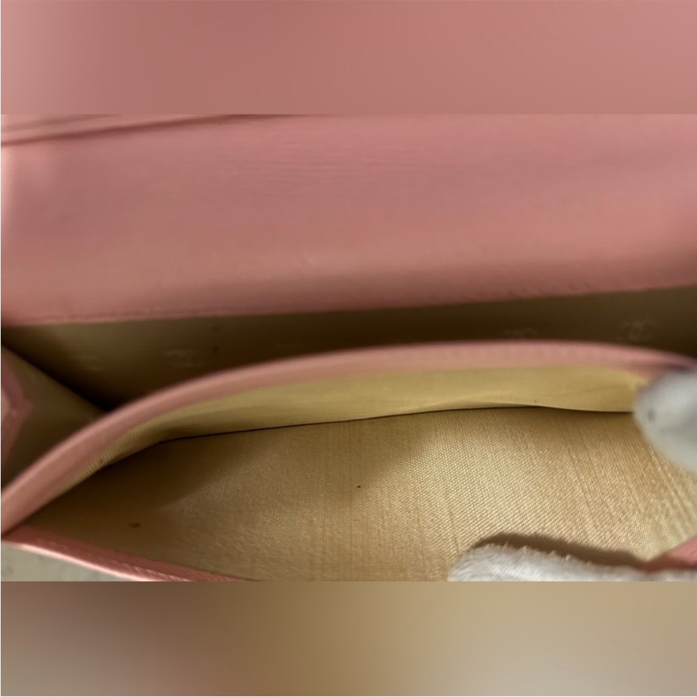 Chanel Pink Grained Calfskin CC Button Long Wallet - Picture 10 of 10